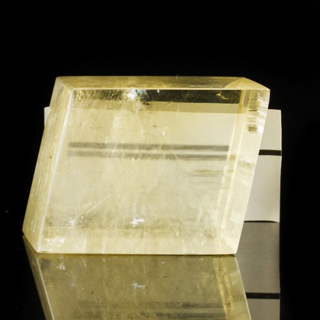 3.7" Yellow Gold Gem YELLOW ICELAND SPAR Sharp Polished Cleavage Brazil for sale