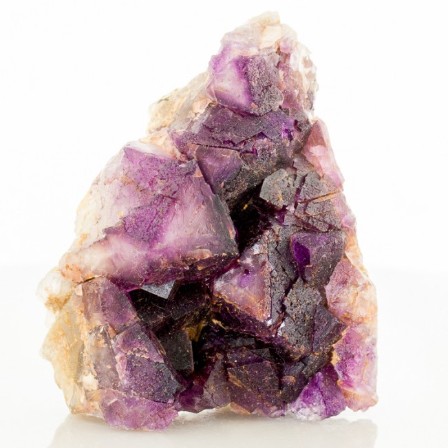 4.2" Purple-Violet FLUORITE Sharp Penetrating Twin Crystals Denton M IL for sale