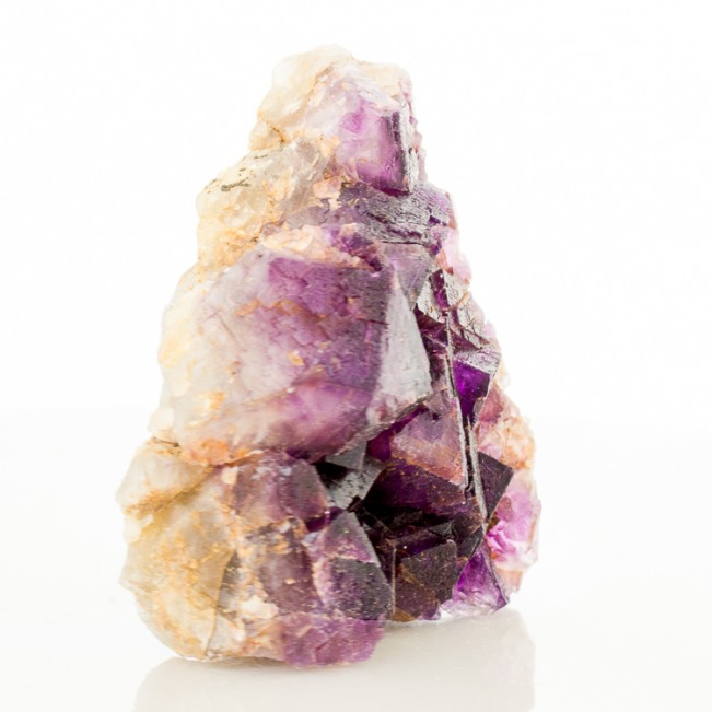 4.2" Purple-Violet FLUORITE Sharp Penetrating Twin Crystals Denton M IL for sale