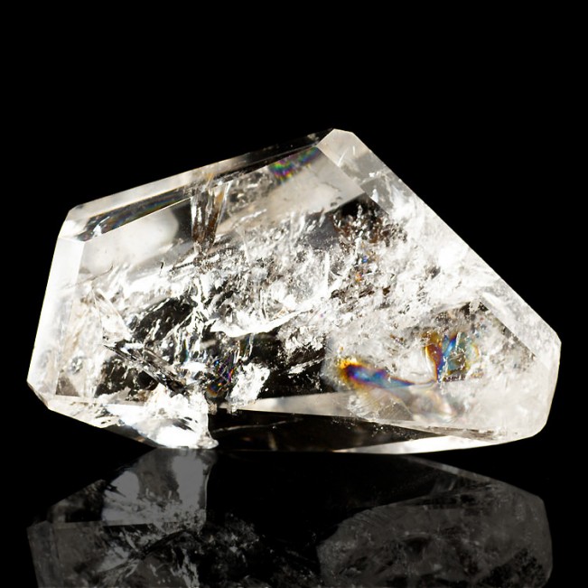 4.0" Transparent GEM POLISHED QUARTZ with Rainbows Water Clear Brazil for sale