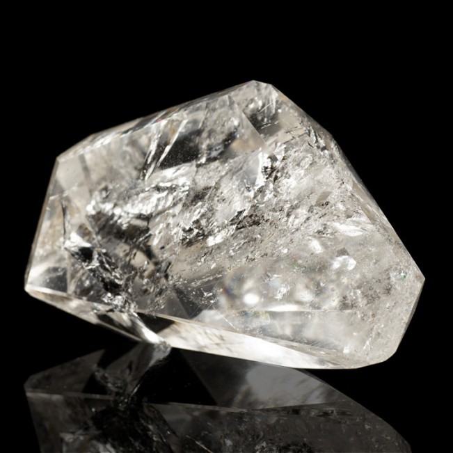 4.0" Transparent GEM POLISHED QUARTZ with Rainbows Water Clear Brazil for sale
