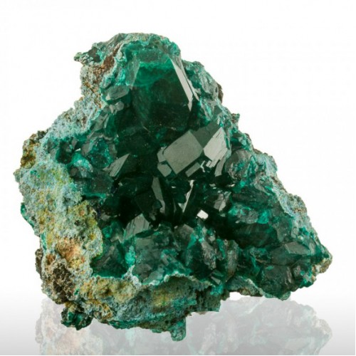 2.7" Forest Green Wet-Look DIOPTASE Crystals ...
