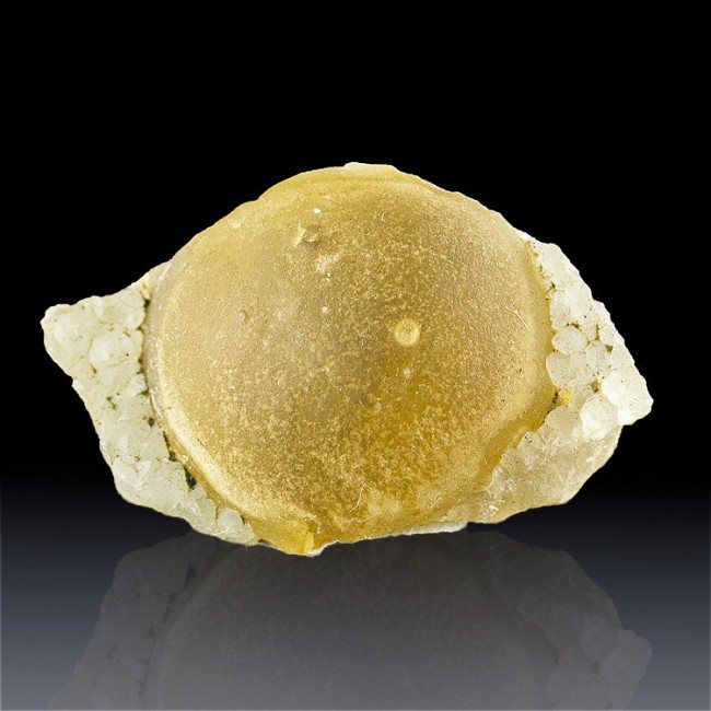 1.8" Golden Yellow Round BALL FLUORITE CRYSTAL on Clear ...