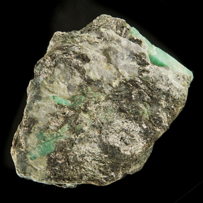 5.6" Sharp Opaque GREEN EMERALD CRYSTALS to 2" in Dark Matrix Brazil