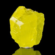 1.2" Lustrous Translucent Yellow SULFUR Colorful Gemmy Crystal Sicily for sale 1.2" Lustrous Translucent Yellow SULFUR Colorful Gemmy Crystal Sicily for sale