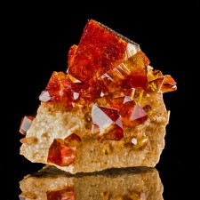 3.1" Pristine Sharp Dark Red ARKANITE Showy Lustrous Crystals Poland for sale 3.1" Pristine Sharp Dark Red ARKANITE Showy Lustrous Crystals Poland for sale