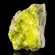 2.1" Glassy Flashy SULFUR Sharp Lustrous Twinned Crystals Sicily Italy for sale 2.1" Glassy Flashy SULFUR Sharp Lustrous Twinned Crystals Sicily Italy for sale