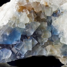 4.6" BLUE FLUORITE Cubic Crystals to 1.1" Fishtail Prospect Bingham NM for sale 4.6" BLUE FLUORITE Cubic Crystals to 1.1" Fishtail Prospect Bingham NM for sale