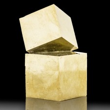 3.1" Cubic PYRITE 2 Sharp Crystals to 2.4" in Interlocked Cluster Spain for sale 3.1" Cubic PYRITE 2 Sharp Crystals to 2.4" in Interlocked Cluster Spain for sale