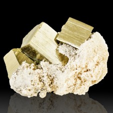 2.8" CUBIC PYRITE Metallic Flashing Brassy Gold Crystals +Calcite Peru for sale 2.8" CUBIC PYRITE Metallic Flashing Brassy Gold Crystals +Calcite Peru for sale