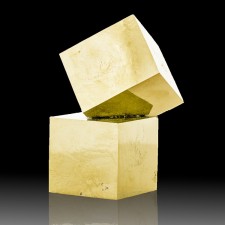 3.3" PYRITE CRYSTALS 2 Sharp Interlocked Metallic Cubes to 2.2" Spain for sale 3.3" PYRITE CRYSTALS 2 Sharp Interlocked Metallic Cubes to 2.2" Spain for sale