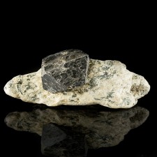 3.9" Octahedral MAGNETITE 1.4" Black Metallic Crystal +Matrix Australia for sale 3.9" Octahedral MAGNETITE 1.4" Black Metallic Crystal +Matrix Australia for sale