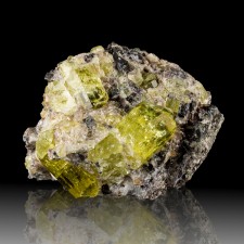 2.2" Gemmy Lemon Yellow APATITE Terminated Crystals in Matrix Mexico for sale 2.2" Gemmy Lemon Yellow APATITE Terminated Crystals in Matrix Mexico for sale