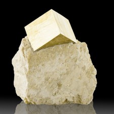 1.5" PYRITE CUBE RazorSharp Flashy Crystal on 2.6" Matrix Navajun Spain for sale 1.5" PYRITE CUBE RazorSharp Flashy Crystal on 2.6" Matrix Navajun Spain for sale