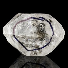 2.1" ENHYDRO QUARTZ Crystal with Water+Anthraxolite Inclusions China for sale 2.1" ENHYDRO QUARTZ Crystal with Water+Anthraxolite Inclusions China for sale