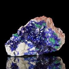 6" Super Glassy Blue AZURITE Crystals with MALACHITE Milpillas Mexico for sale 6" Super Glassy Blue AZURITE Crystals with MALACHITE Milpillas Mexico for sale