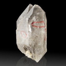 3.9" Double Terminated ENHYDRO QUARTZ Crystal w-Air Bubble+Solids China for sale 3.9" Double Terminated ENHYDRO QUARTZ Crystal w-Air Bubble+Solids China for sale