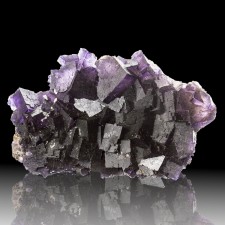 4.9" Colorful DeepPurple FLUORITE Sharp Stepped Cubic Crystals Illinois for sale 4.9" Colorful DeepPurple FLUORITE Sharp Stepped Cubic Crystals Illinois for sale