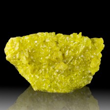 5.1" Sharp Twinkling Canary Yellow SULFUR Crystals on Matrix Bolivia for sale 5.1" Sharp Twinkling Canary Yellow SULFUR Crystals on Matrix Bolivia for sale