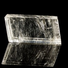 3.6" Clear Double Refracting ICELAND SPAR Polished Crystal Rhomb Brazil for sale 3.6" Clear Double Refracting ICELAND SPAR Polished Crystal Rhomb Brazil for sale