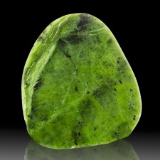 4" 136g Burmese NEPHRITE JADE Polished Slice Deep Vivid Green Myanmar for sale 4" 136g Burmese NEPHRITE JADE Polished Slice Deep Vivid Green Myanmar for sale