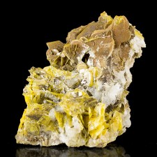 2.9" InterwovenMass of Yellow Transparent WULFENITE Crystals Glove M AZ for sale 2.9" InterwovenMass of Yellow Transparent WULFENITE Crystals Glove M AZ for sale