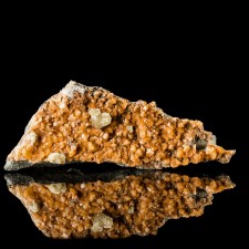 4.8" Rich Orange GMELENITE +Sparkly NATROLITE New Find from New Jersey for sale 4.8" Rich Orange GMELENITE +Sparkly NATROLITE New Find from New Jersey for sale