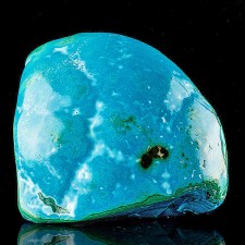 3.4" Turquoise Blue Polished CHRYSOCOLLA w-Malachite+Heterogenite Congo for sale 3.4" Turquoise Blue Polished CHRYSOCOLLA w-Malachite+Heterogenite Congo for sale